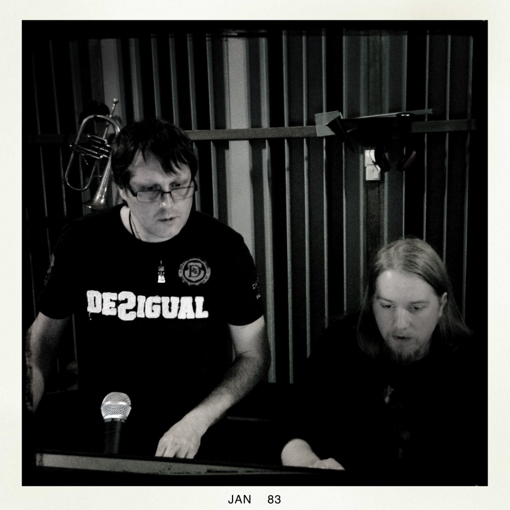 Lars Nilsson och Michael Dahlvid in action på Nilento Studios.