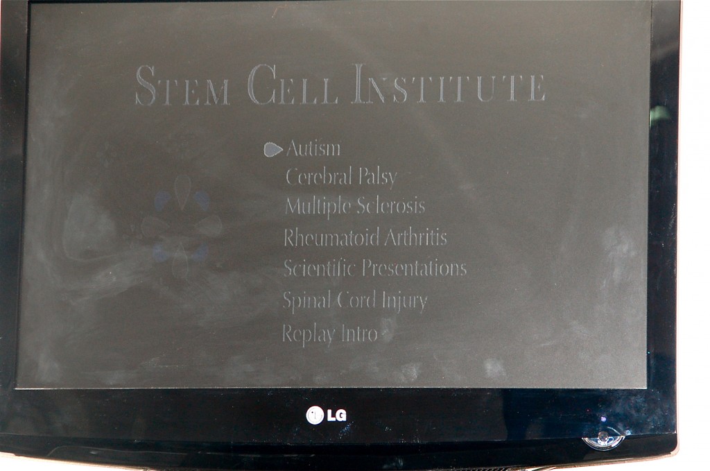 Stem Cell Institute i Panama, entréskylten